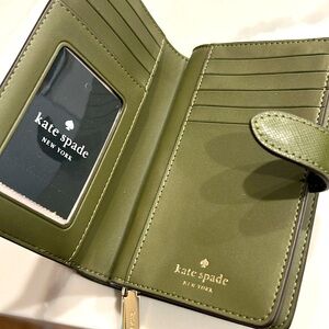 Kate Spade Madison saffiano leather medium Seaweed (304) X14